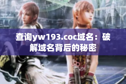 查询yw193.coc域名：破解域名背后的秘密