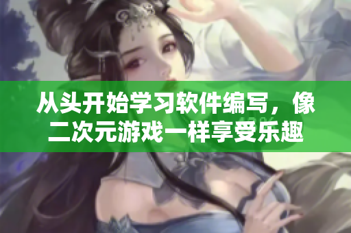 从头开始学习软件编写，像二次元游戏一样享受乐趣