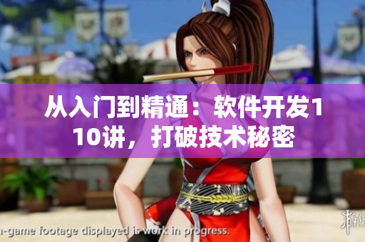 从入门到精通：软件开发110讲，打破技术秘密