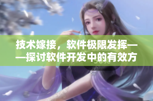 技术嫁接，软件极限发挥——探讨软件开发中的有效方法