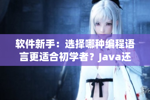 软件新手：选择哪种编程语言更适合初学者？Java还是Python？