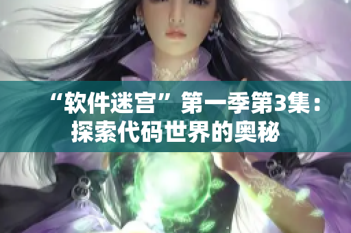 “软件迷宫”第一季第3集：探索代码世界的奥秘