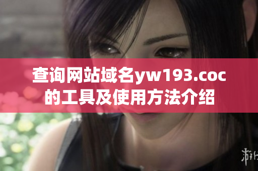 查询网站域名yw193.coc的工具及使用方法介绍