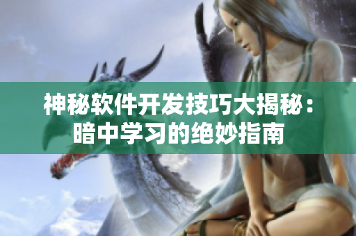 神秘软件开发技巧大揭秘：暗中学习的绝妙指南