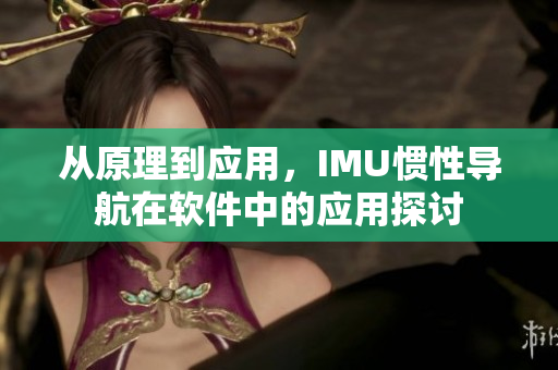 从原理到应用，IMU惯性导航在软件中的应用探讨