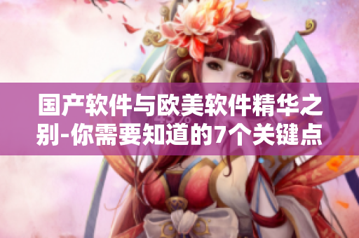 国产软件与欧美软件精华之别-你需要知道的7个关键点