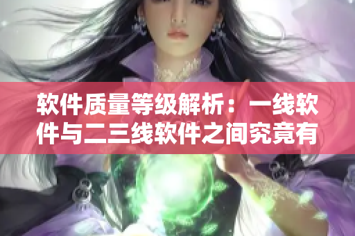 软件质量等级解析：一线软件与二三线软件之间究竟有何不同？