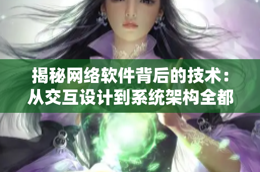 揭秘网络软件背后的技术：从交互设计到系统架构全都解析