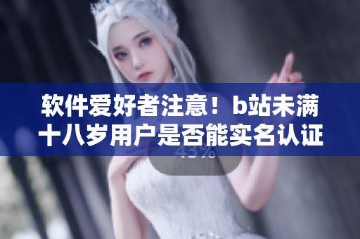 软件爱好者注意！b站未满十八岁用户是否能实名认证，详细解析分享