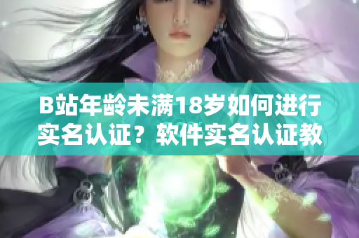 B站年龄未满18岁如何进行实名认证？软件实名认证教程详解