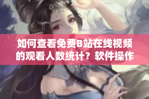 如何查看免费B站在线视频的观看人数统计？软件操作指南限时解锁！