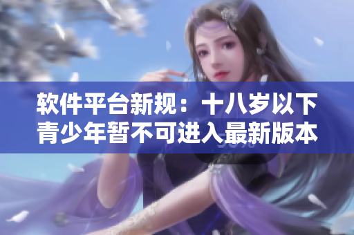软件平台新规：十八岁以下青少年暂不可进入最新版本的藏宝阁