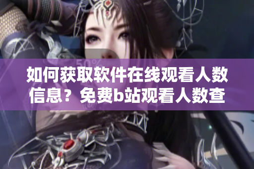 如何获取软件在线观看人数信息？免费b站观看人数查询方法揭秘