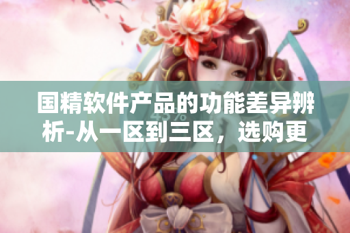 国精软件产品的功能差异辨析-从一区到三区，选购更得当