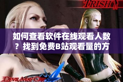 如何查看软件在线观看人数？找到免费B站观看量的方法