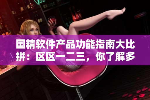 国精软件产品功能指南大比拼：区区一二三，你了解多少？