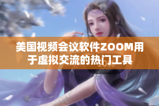 美国视频会议软件ZOOM用于虚拟交流的热门工具