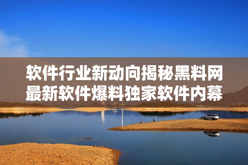 软件行业新动向揭秘黑料网最新软件爆料独家软件内幕软件行业黑料揭秘
