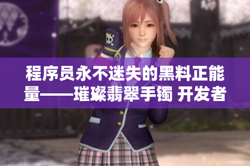 程序员永不迷失的黑料正能量——璀璨翡翠手镯 开发者之路乐无穷