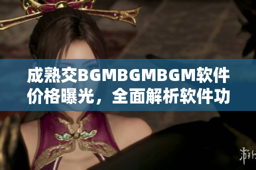 成熟交BGMBGMBGM软件价格曝光，全面解析软件功能与性价比
