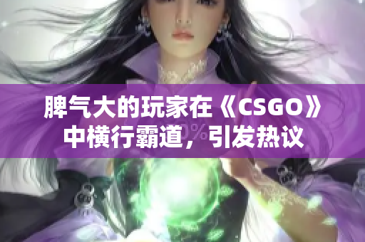 脾气大的玩家在《CSGO》中横行霸道，引发热议