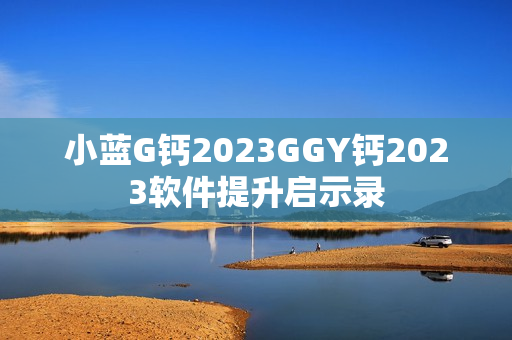 小蓝G钙2023GGY钙2023软件提升启示录