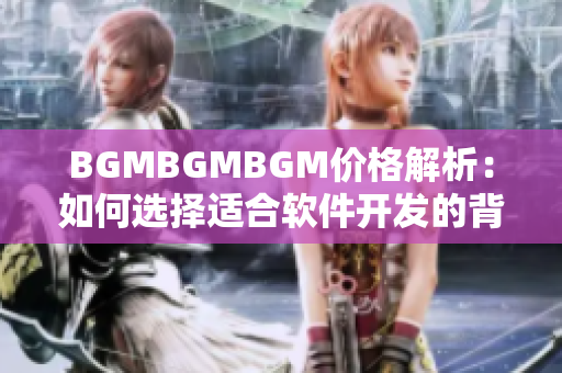 BGMBGMBGM价格解析：如何选择适合软件开发的背景音乐？