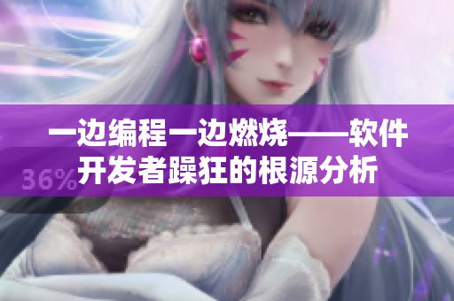 一边编程一边燃烧——软件开发者躁狂的根源分析