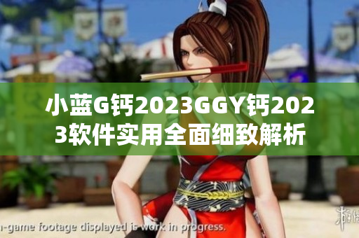 小蓝G钙2023GGY钙2023软件实用全面细致解析