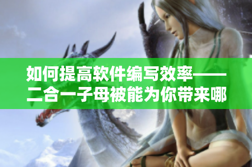 如何提高软件编写效率——二合一子母被能为你带来哪些优势？