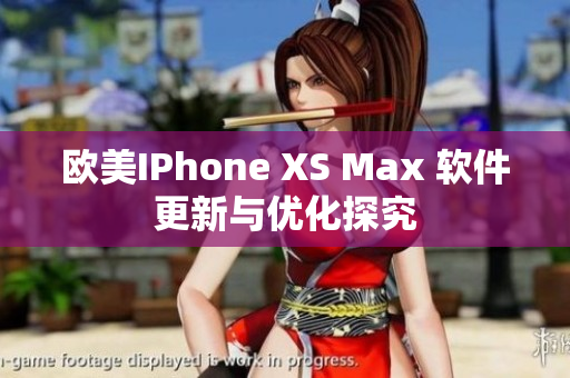欧美IPhone XS Max 软件更新与优化探究