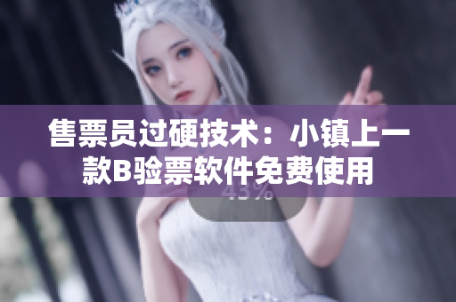 售票员过硬技术：小镇上一款B验票软件免费使用