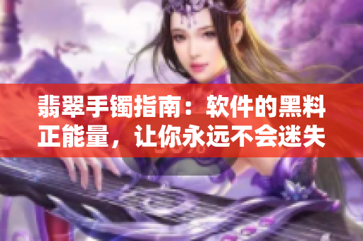 翡翠手镯指南：软件的黑料正能量，让你永远不会迷失
