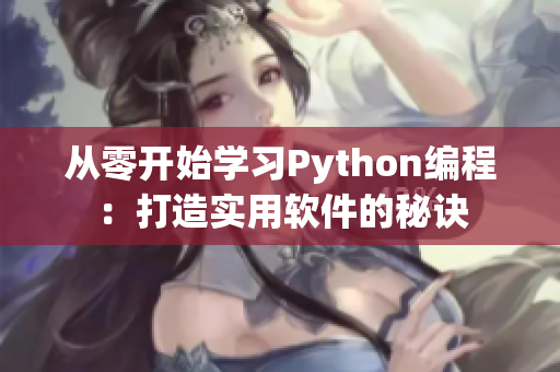 从零开始学习Python编程：打造实用软件的秘诀