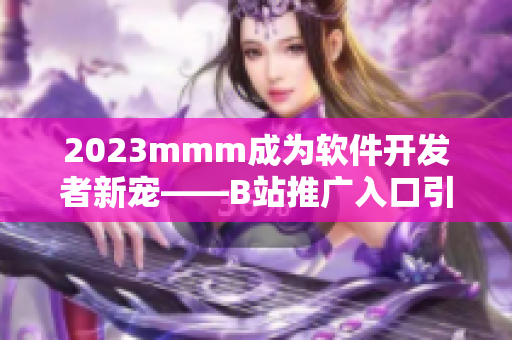 2023mmm成为软件开发者新宠——B站推广入口引领创新技术发展