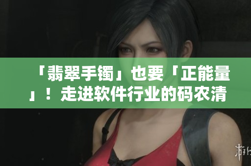 「翡翠手镯」也要「正能量」！走进软件行业的码农清流之路