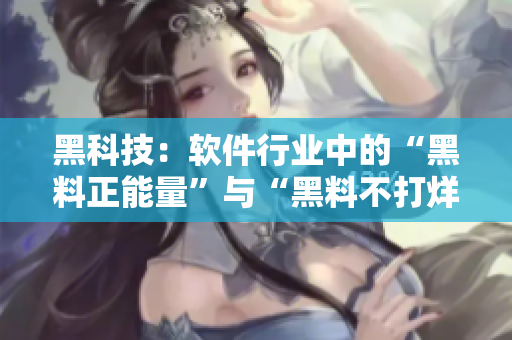 黑科技：软件行业中的“黑料正能量”与“黑料不打烊”