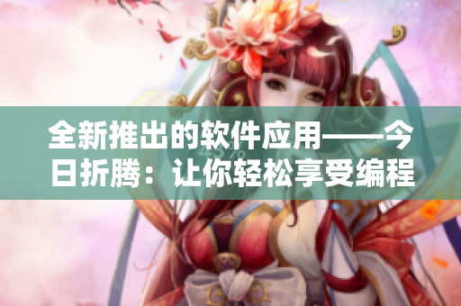 全新推出的软件应用——今日折腾：让你轻松享受编程世界的趣味