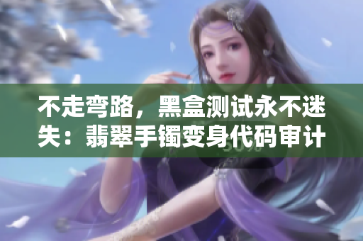 不走弯路，黑盒测试永不迷失：翡翠手镯变身代码审计利器