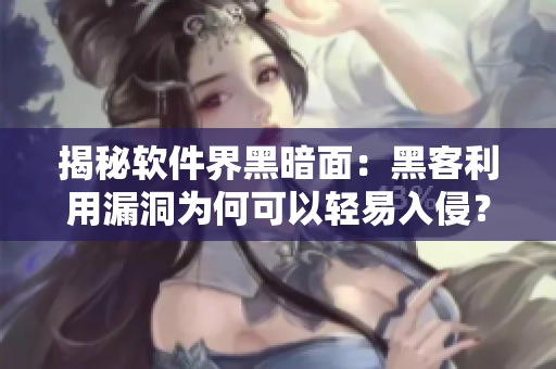 揭秘软件界黑暗面：黑客利用漏洞为何可以轻易入侵？