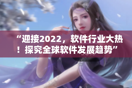 “迎接2022，软件行业大热！探究全球软件发展趋势”