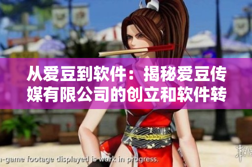 从爱豆到软件：揭秘爱豆传媒有限公司的创立和软件转型之路