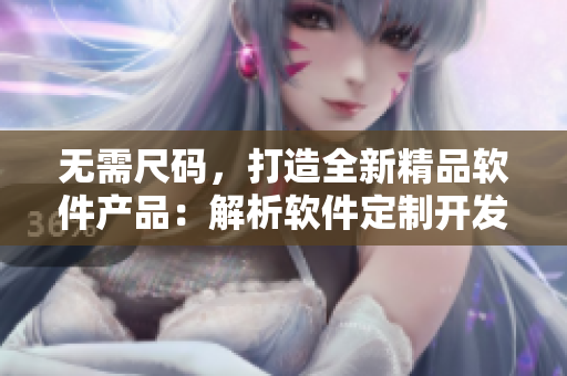 无需尺码,打造全新精品软件产品:解析软件定制开发之道 无需尺码,打造全新精品软件产品:解析软件定制开发之道