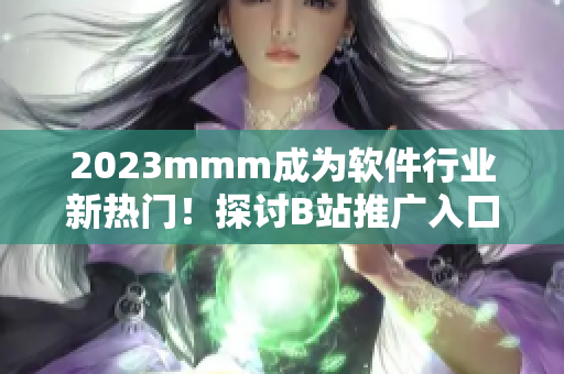 2023mmm成为软件行业新热门！探讨B站推广入口对软件营销的影响
