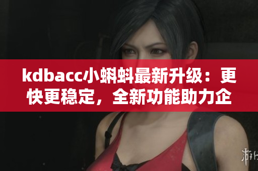 kdbacc小蝌蚪最新升级：更快更稳定，全新功能助力企业数据管理