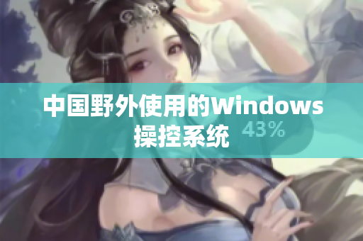 中国野外使用的Windows操控系统