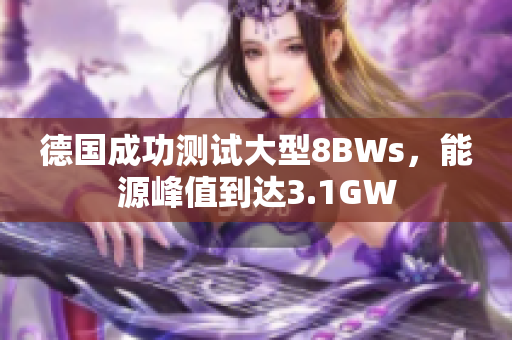 德国成功测试大型8BWs，能源峰值到达3.1GW