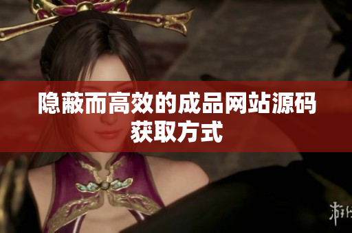 隐蔽而高效的成品网站源码获取方式