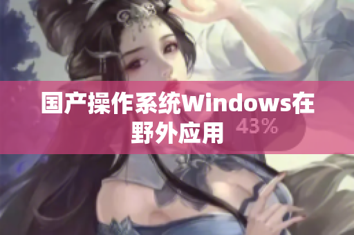 国产操作系统Windows在野外应用