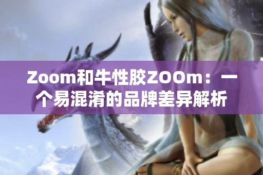 Zoom和牛性胶ZOOm：一个易混淆的品牌差异解析